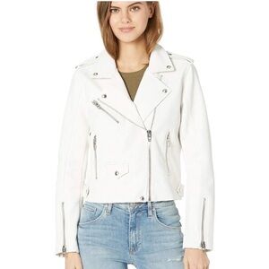 Blank NYC WOMEN White Biker Jacket Small